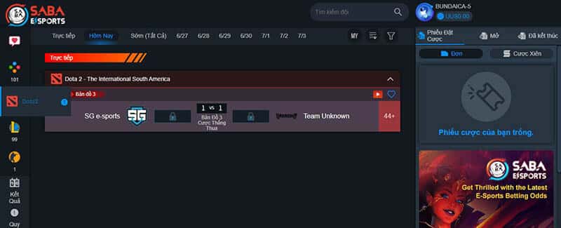 Cách vào dota 2 tại thabet