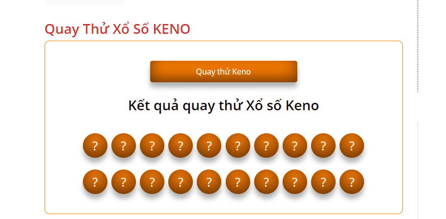 quay thu xo so keno